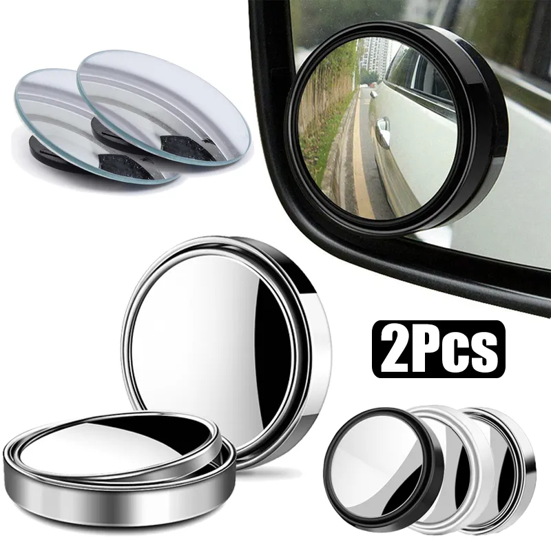 Car Blind Spot Mirror - 360 ° Regulowane, szerokokątne, okrągłe, wypukłe