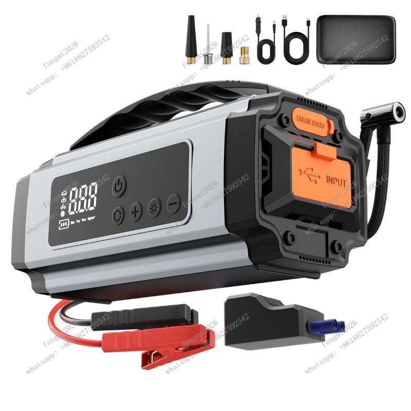 Portable Jump Starter - Przenośna pompka do opon samochodowych, awaryjny