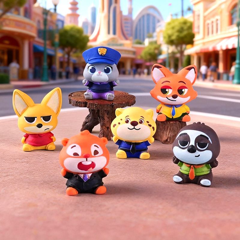 Car Accessories Cute - Figurka z żywicy Zootopia, mała ozdoba