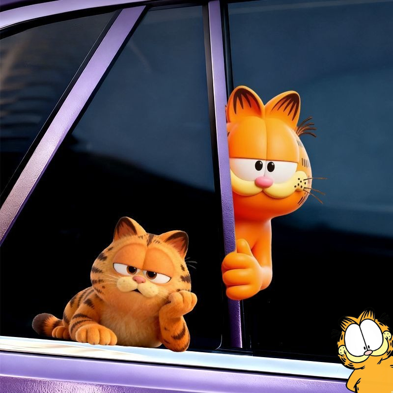 Car Accessories Cute - Naklejki Garfield anime kreskówka słodkie śmieszne