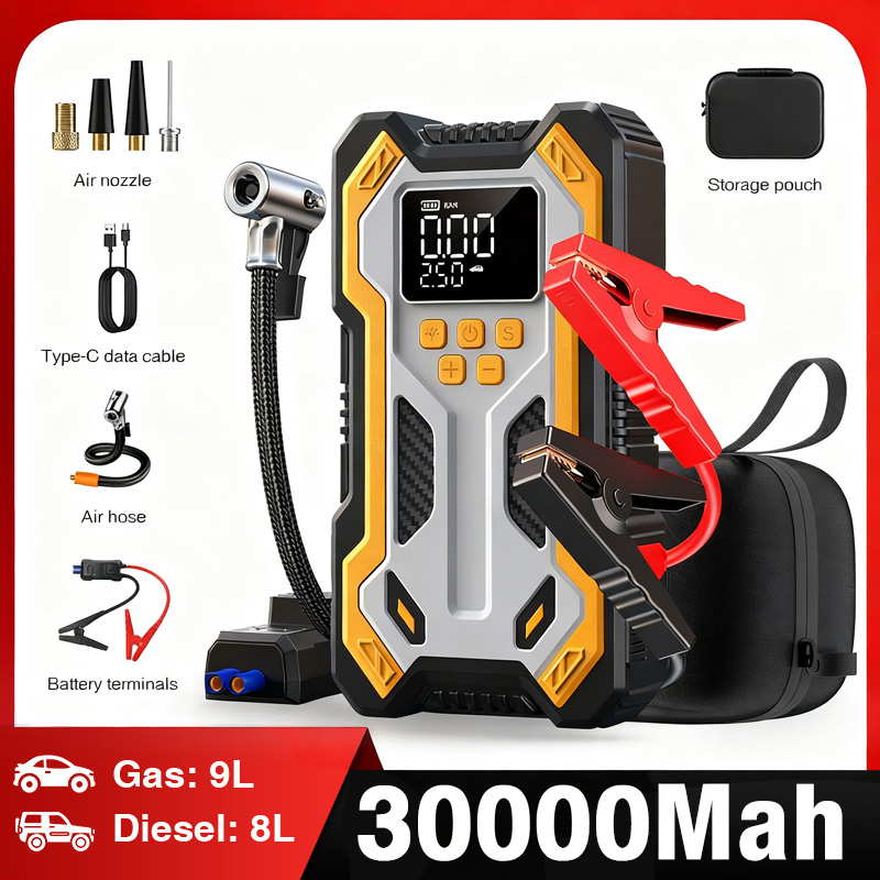 Rozrusznik skoku ze sprężarką  – Portable Jump Starter recenzja i cena