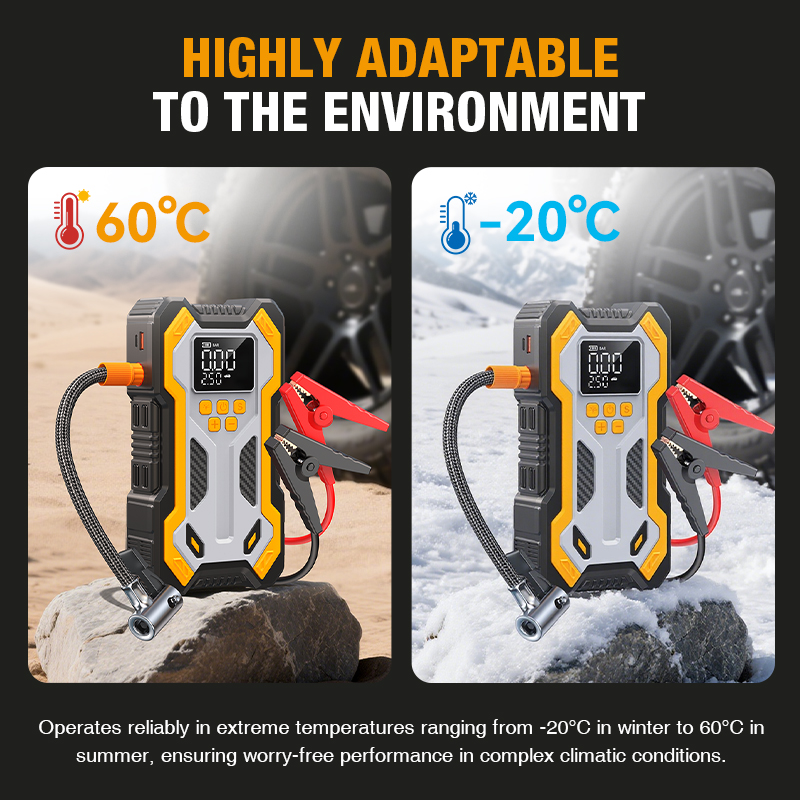 Rozrusznik skoku ze sprężarką  – Portable Jump Starter recenzja i cena