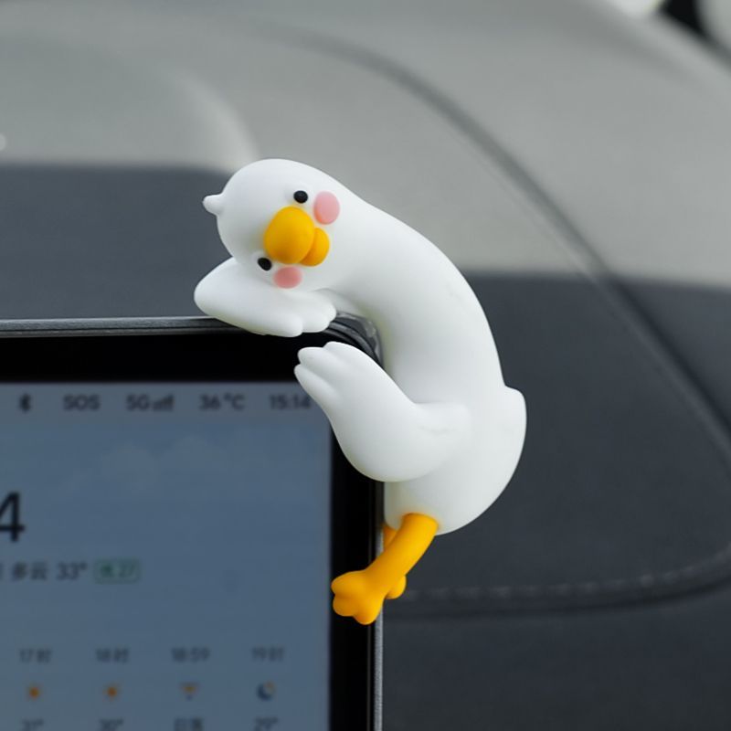 Urocza kreskówkowa biała kaczk – Car Accessories Cute recenzja i cena