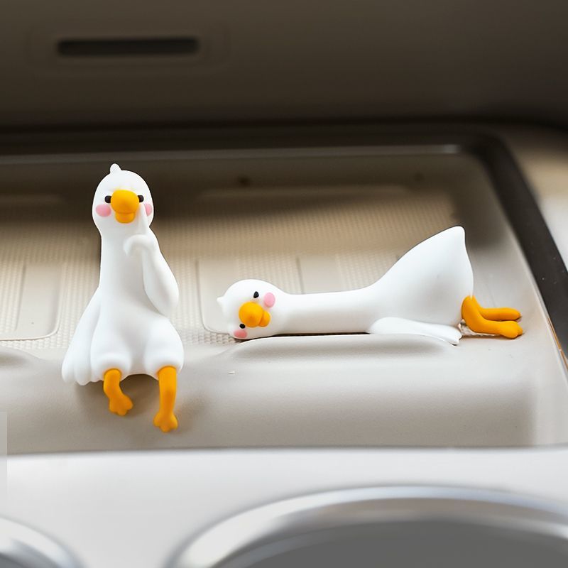 Urocza kreskówkowa biała kaczk – Car Accessories Cute recenzja i cena