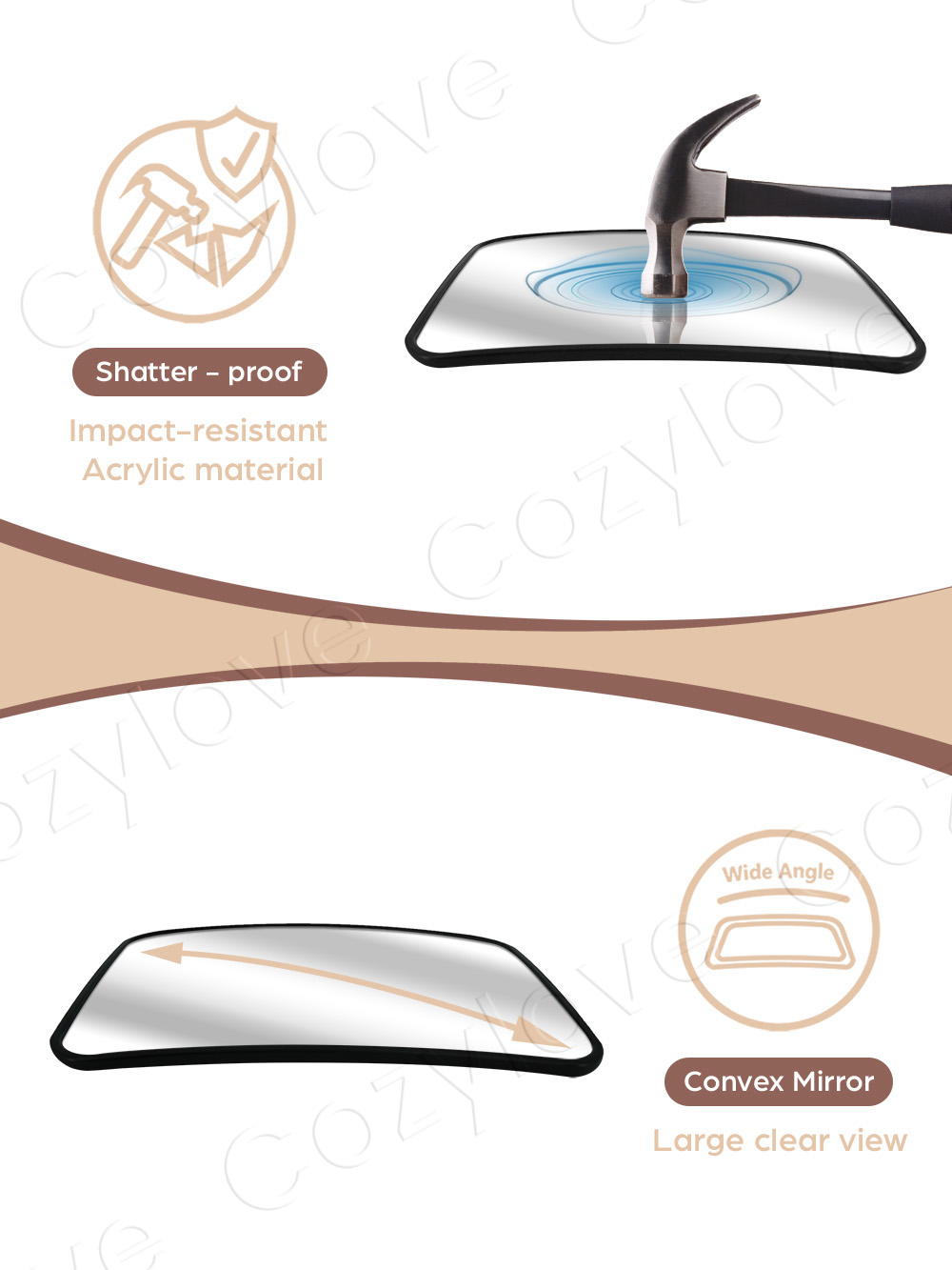 Uniwersalne lusterko samochodo – Car Blind Spot Mirror recenzja i cena
